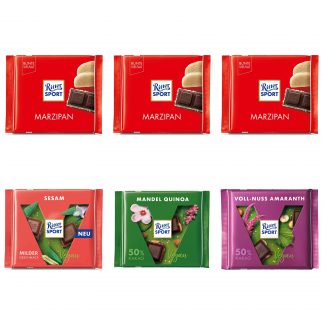 Alternativa vegana al cioccolato Ritter Sport Vegan Mix