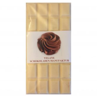 Alternativa vegana al cioccolato bianco con salted caramel